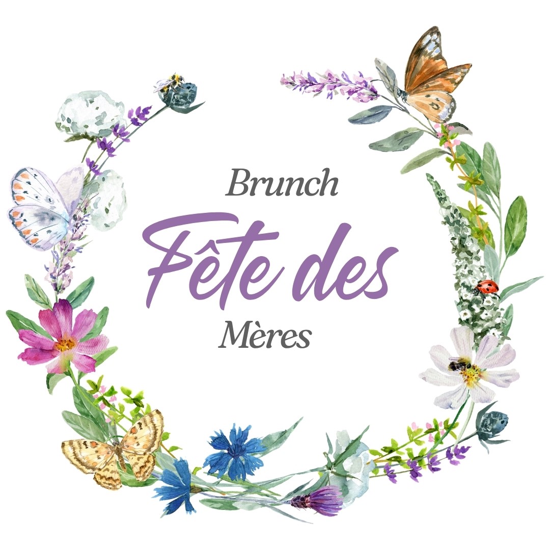 Publication Instagram Fête des Mères Moderne Floral Violet et Vert